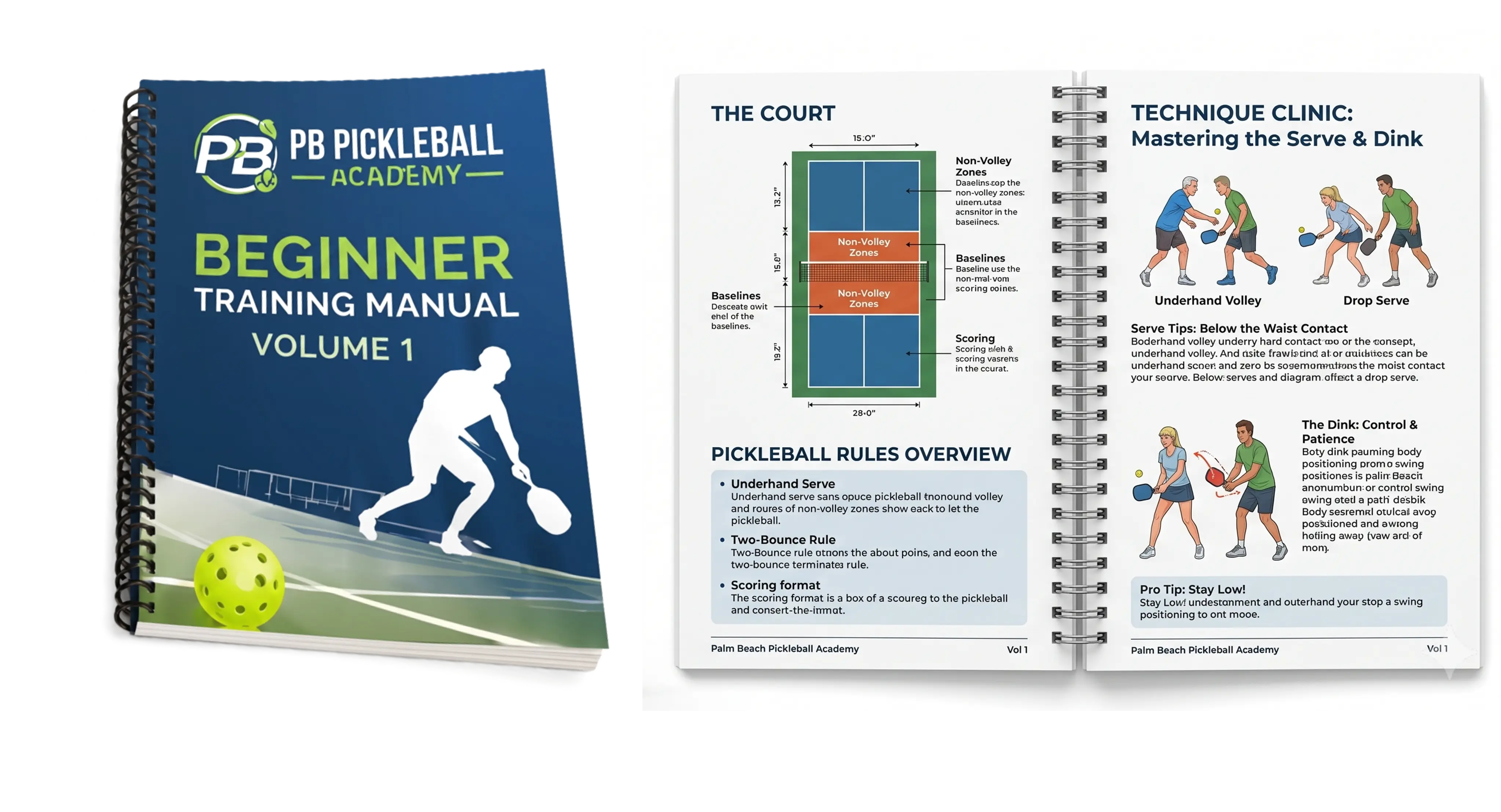 Beginner Pickleball Handbook Volume 1 cover