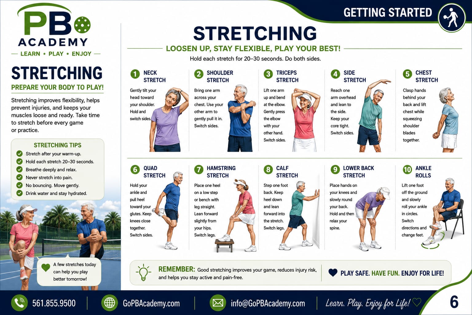 Stretching sample page